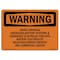 Signmission OSHA Warning Sign, 10" H, 14" W, Rigid Plastic, Room Contains Energized Battery Systems, Landscape OS-WS-P-1014-L-12380 - alternate 1